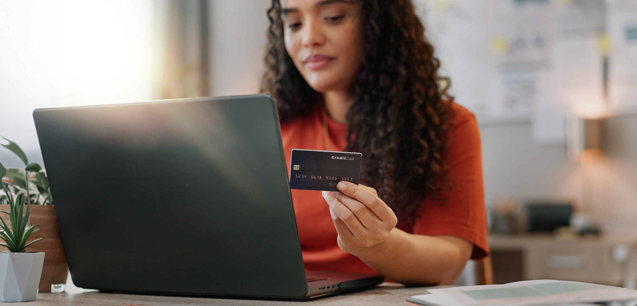 woman-laptop-credit-card-creative-business-fintech-online-transaction-with-entrepreneur-internet-investment-banking-payment-purchase-agency-inventory-shopping-office